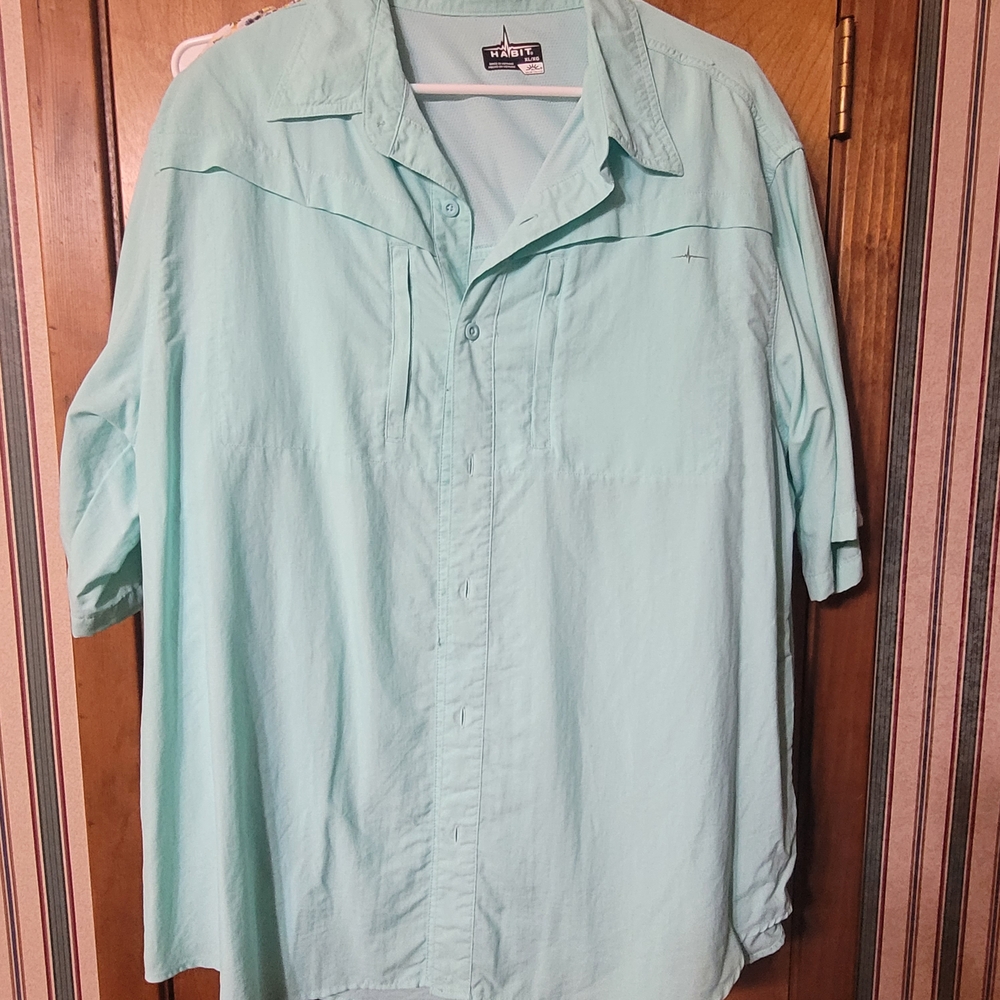 Habit Aqua Short Sleeve Shirt